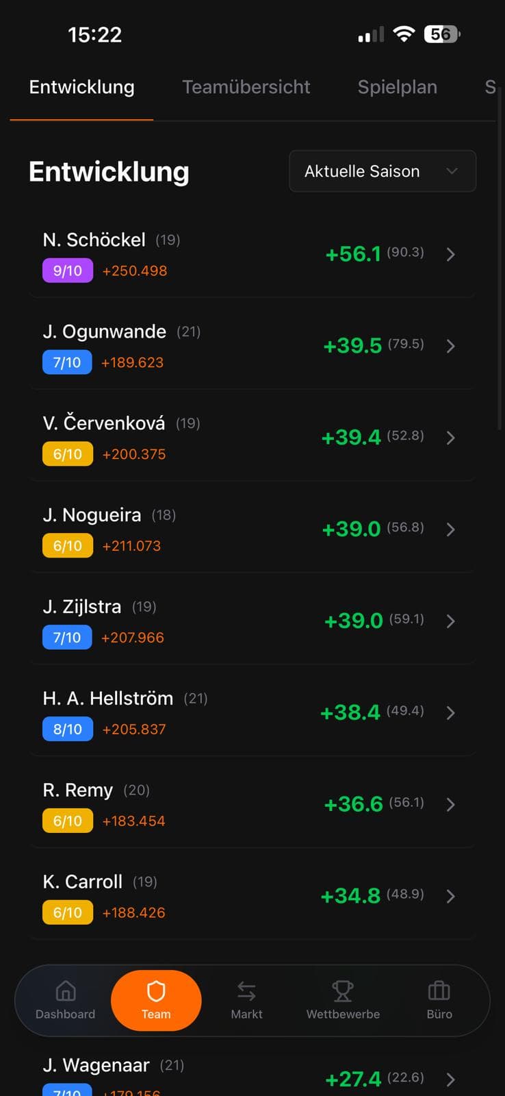 Fobly Spielerentwicklung – player training and development screenshot